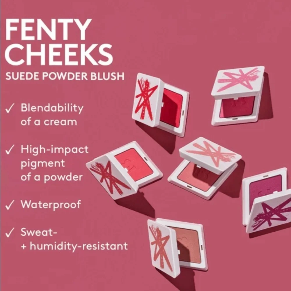 Fenty Cheeks Summertime Wine Blush NIB